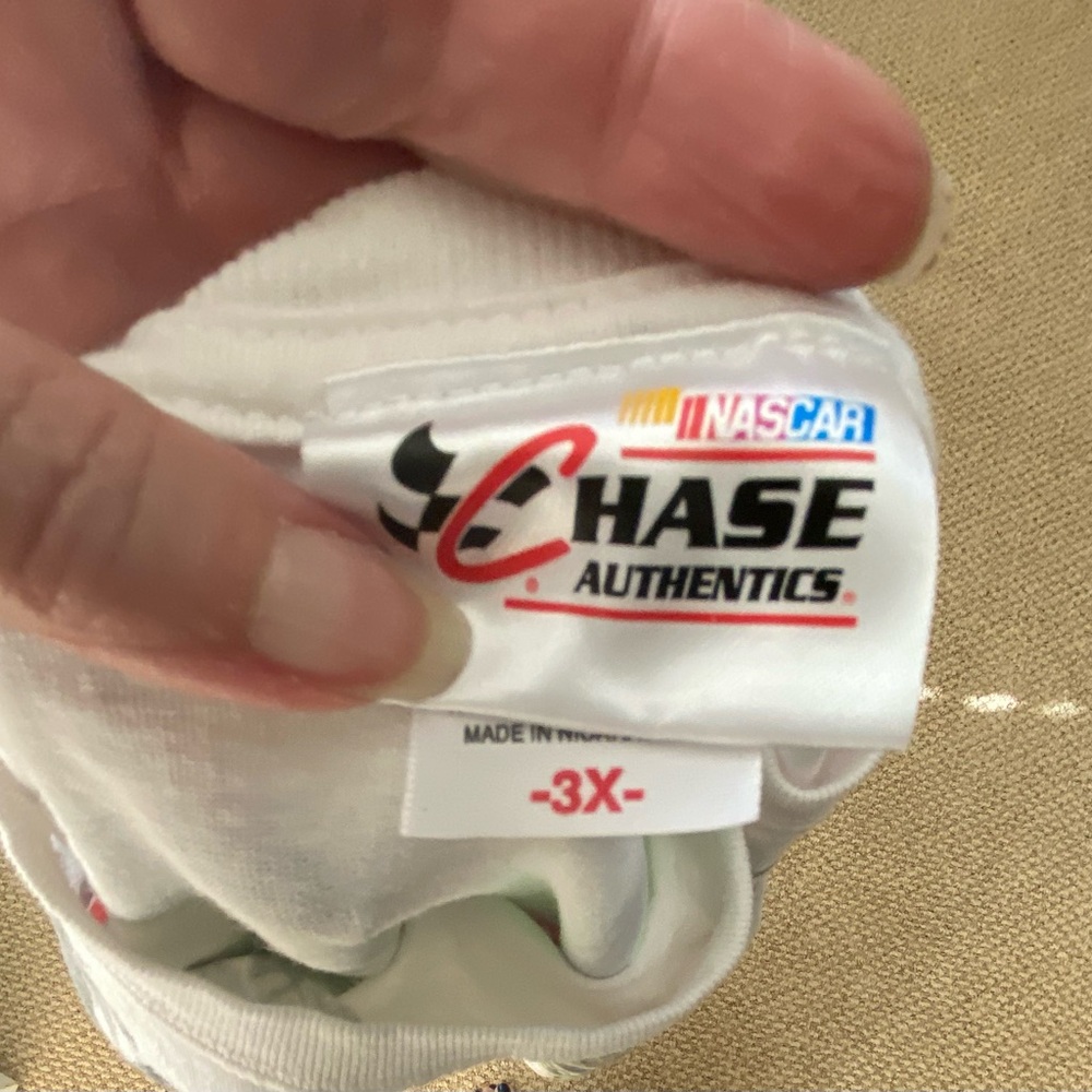 NASCAR Dale Jr White Racing Tee - Picture 3 of 3